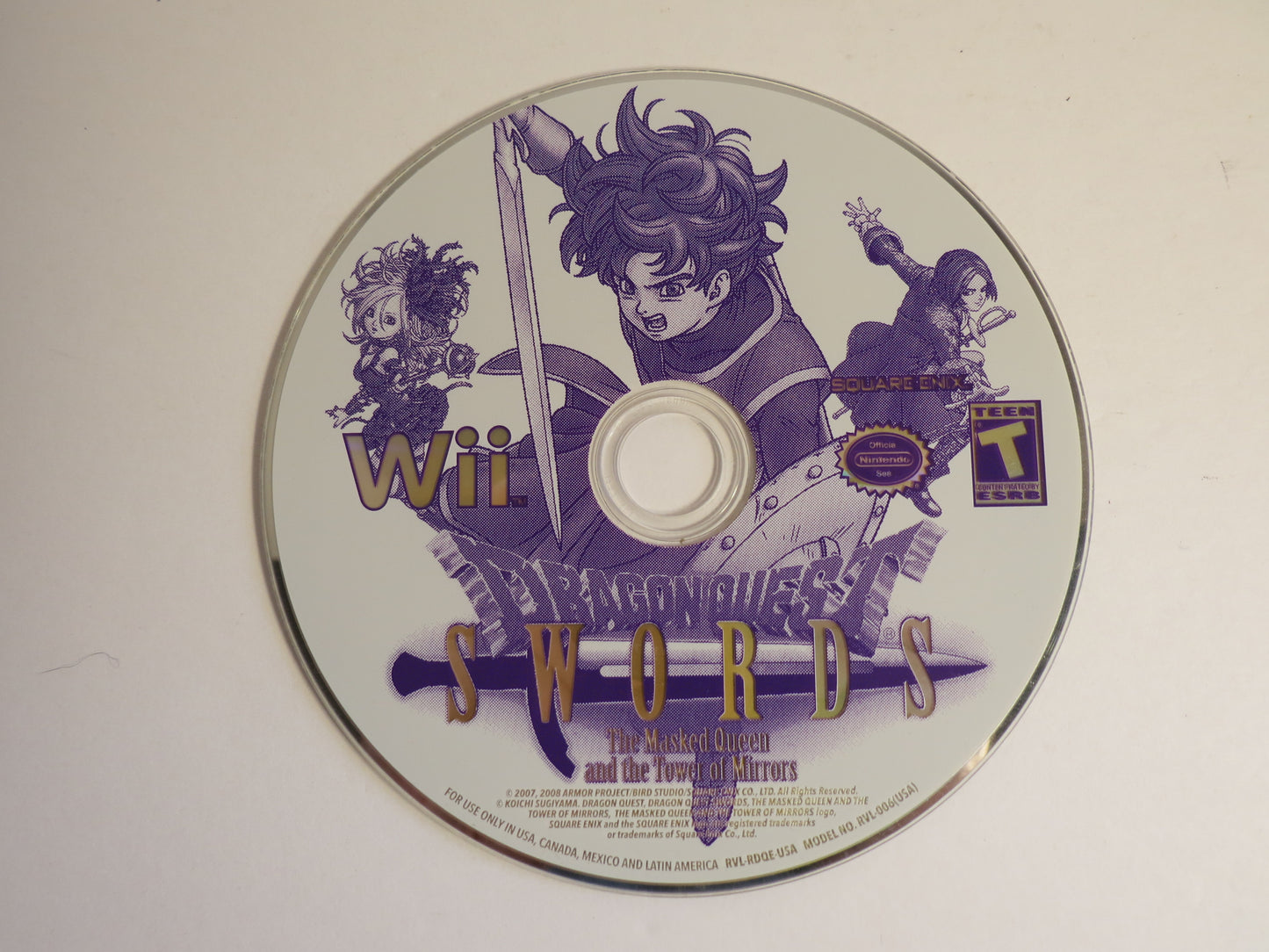 Dragon Quest Swords The Masked Queen Nintendo Wii Game CIB