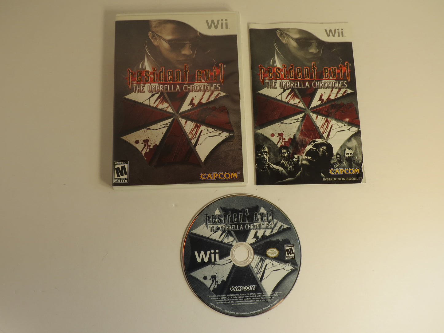 Resident Evil The Umbrella Chronicles Nintendo Wii Game CIB