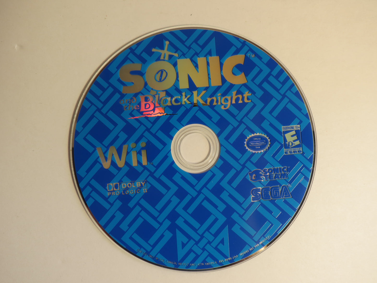 Sonic and the Black Knight Nintendo Wii Game CIB