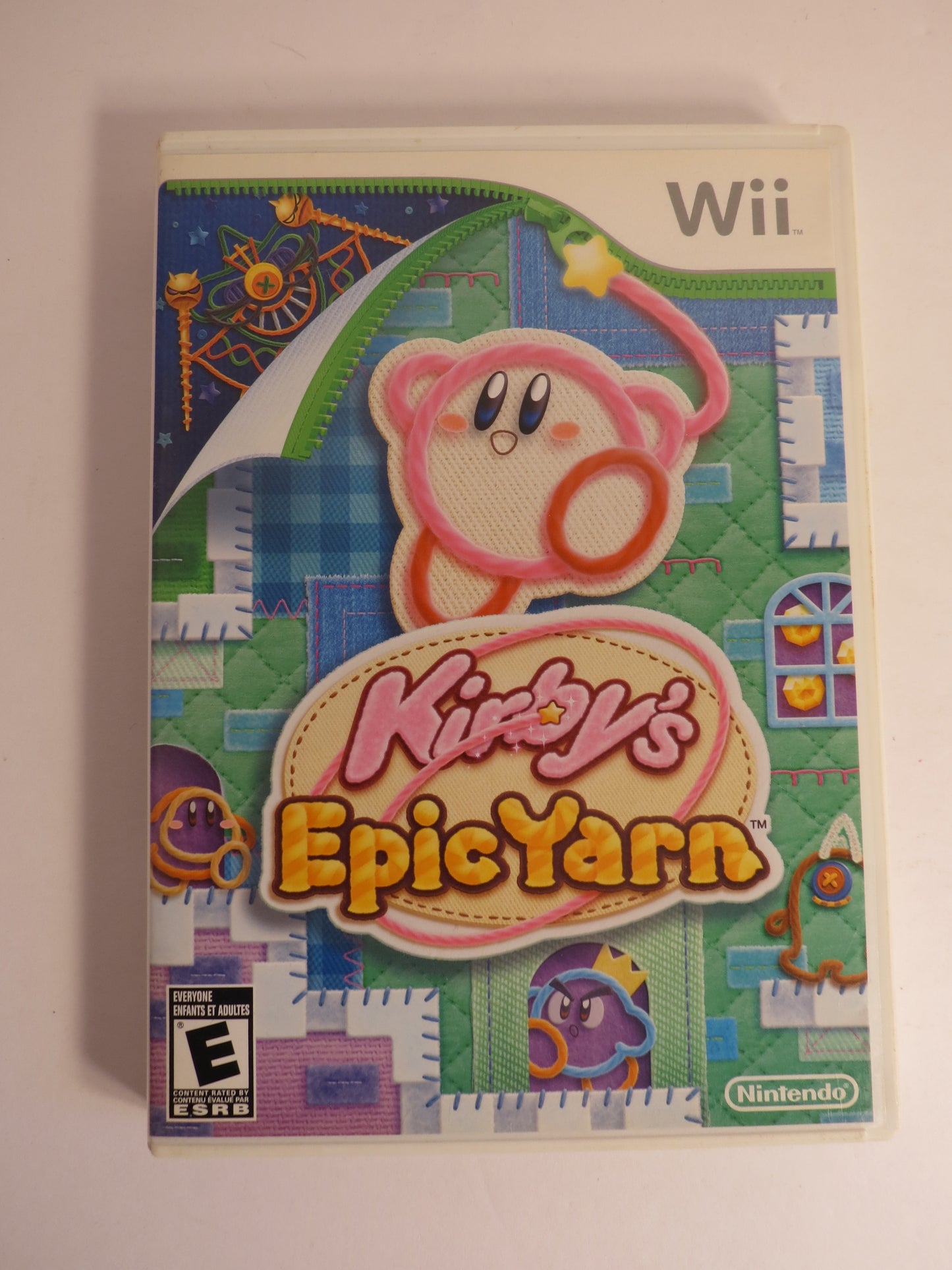 Kirby's Epic Yarn Nintendo Wii Game CIB