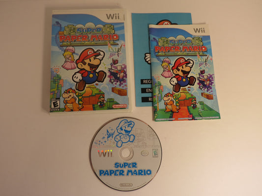 Super Paper Mario Nintendo Wii Game CIB