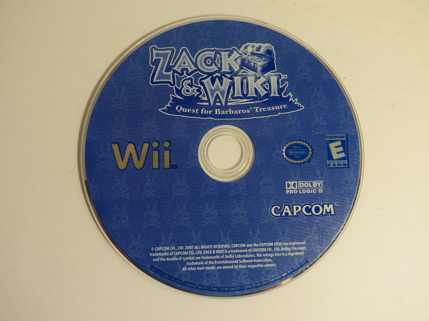 Zack & Wiki Quest for Barbaros' Treasure Nintendo Wii Game CIB