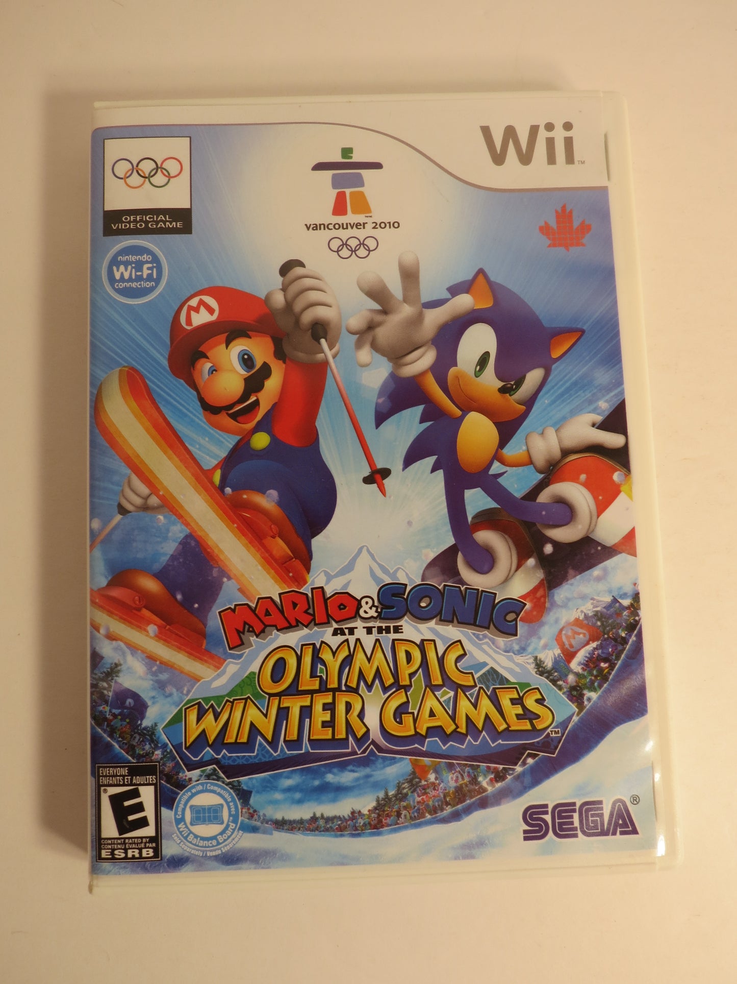 Mario & Sonic at the Olympic Winter Games Nintendo Wii Game CIB