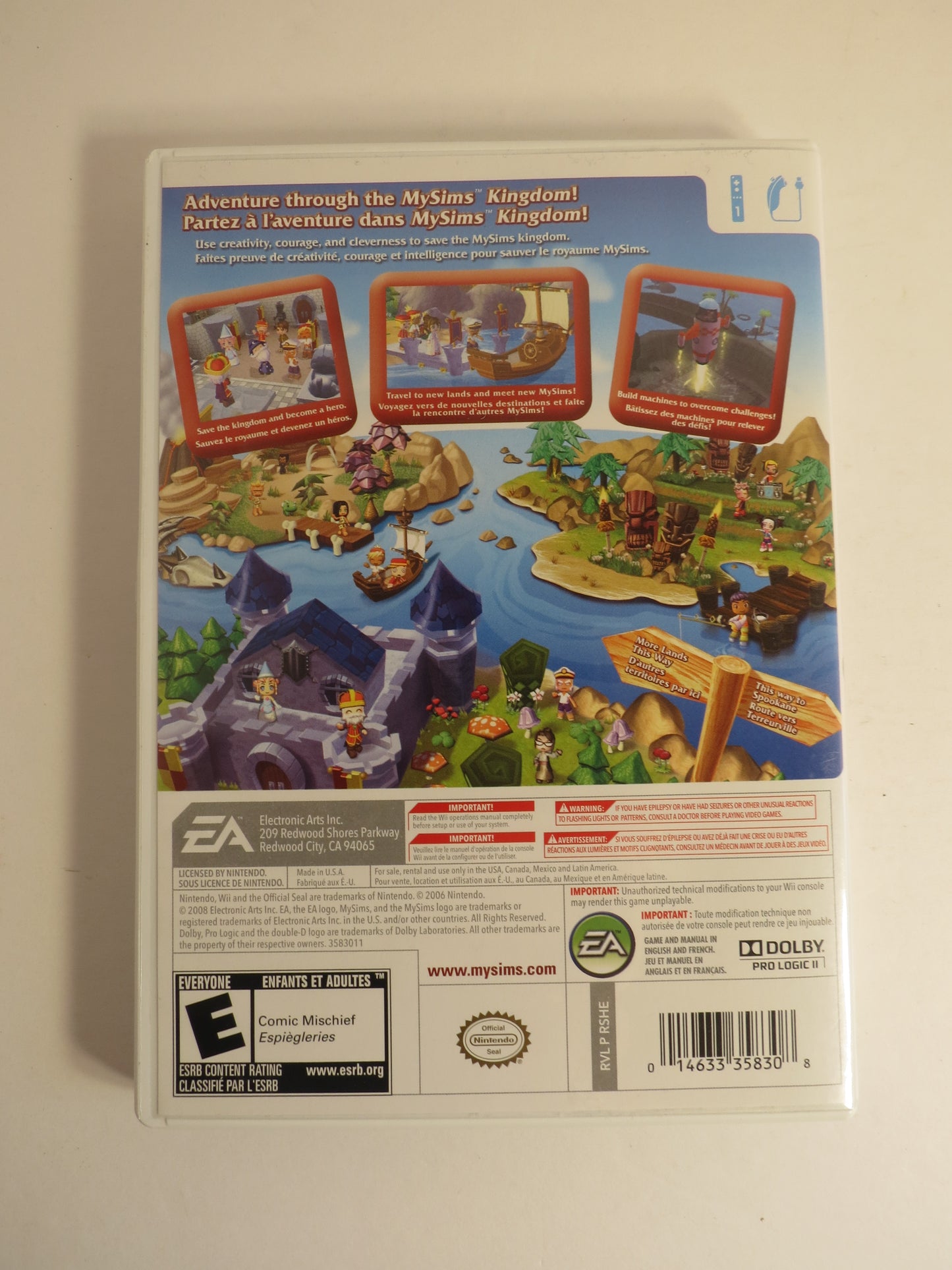 My Sims Kingdom Nintendo Wii Game CIB