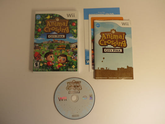 Animal Crossing City Folk Nintendo Wii Game CIB
