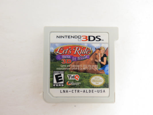 Let's Ride: Best in Breed 3D Nintendo 3DS Game
