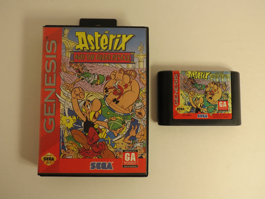 Asterix and the Great Rescue Sega Genesis Game CB