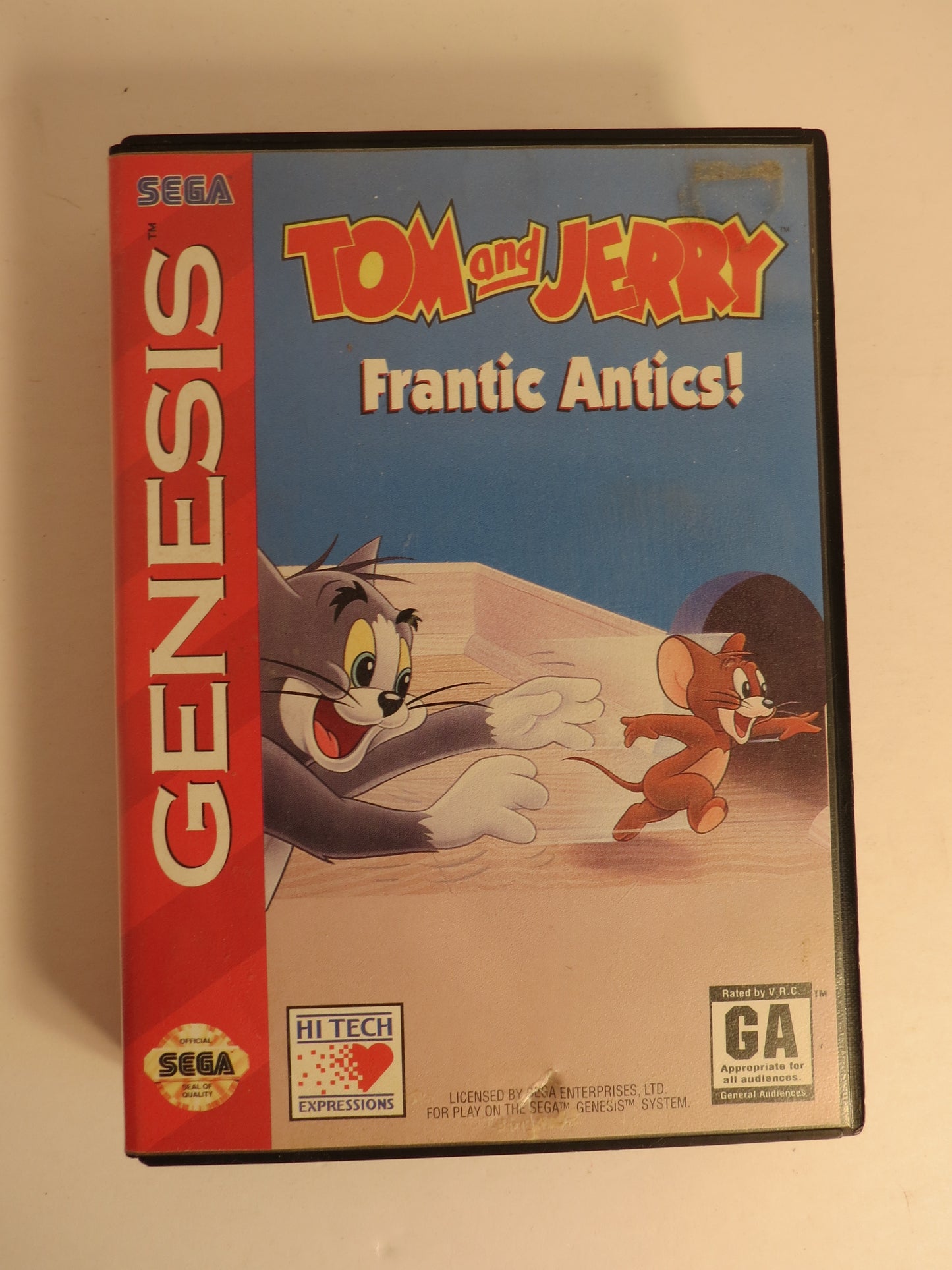 Tom and Jerry Frantic Antics! Sega Genesis Game CIB