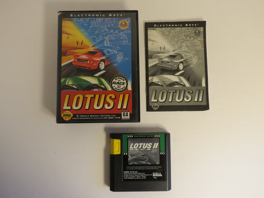 Lotus II Sega Genesis Game CIB