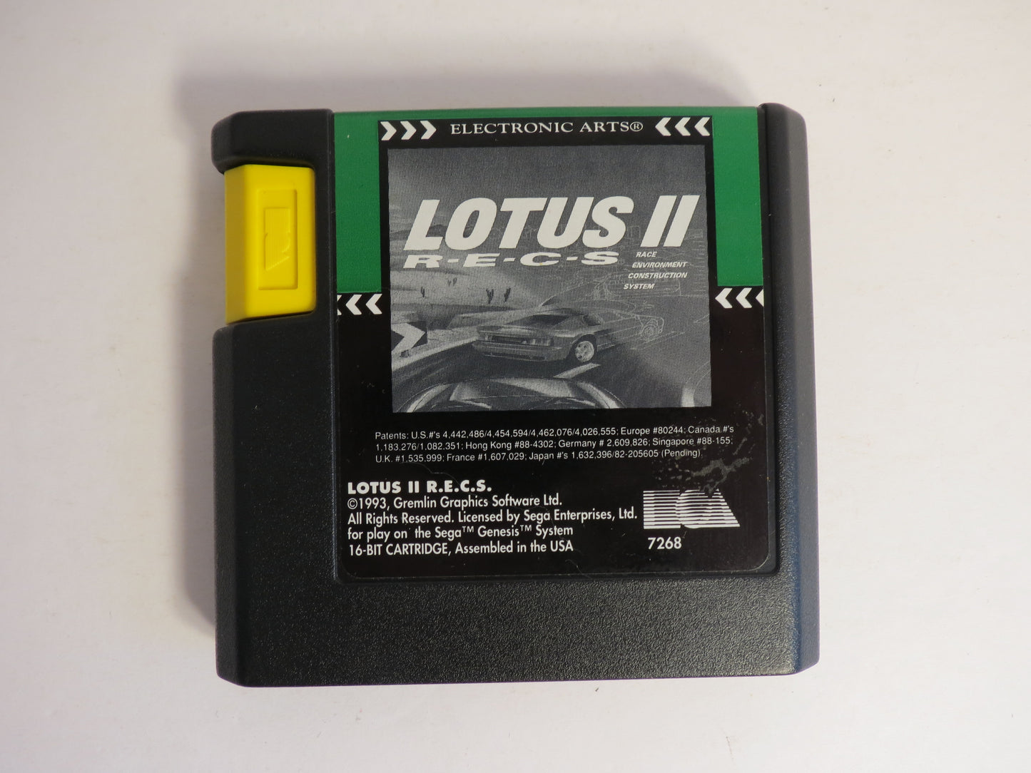 Lotus II Sega Genesis Game CIB
