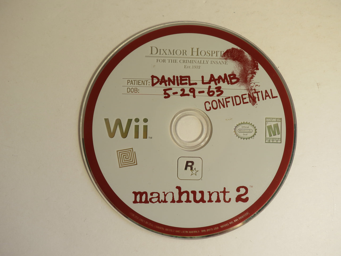 Manhunt 2 Nintendo Wii Game CIB