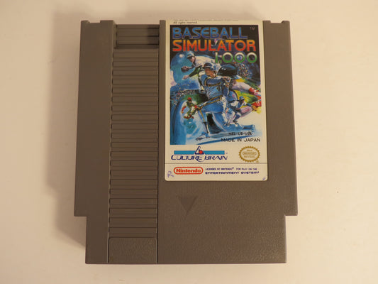 Baseball Simulator 1,000 Nintendo NES Game