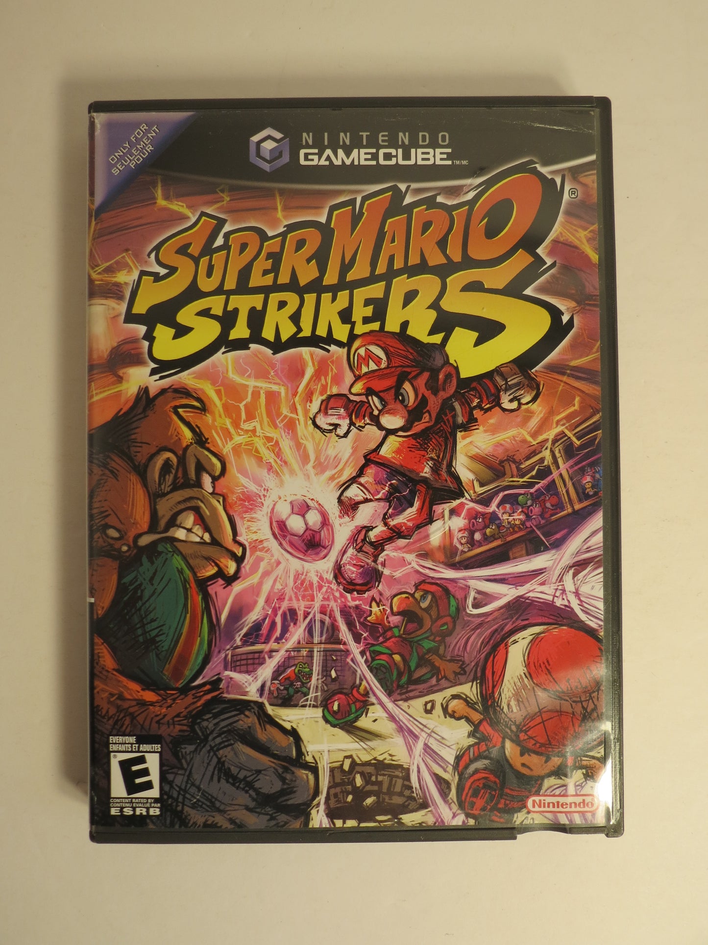 Super Mario Strikers Nintendo Gamecube Game NFR Not For Resale CIB