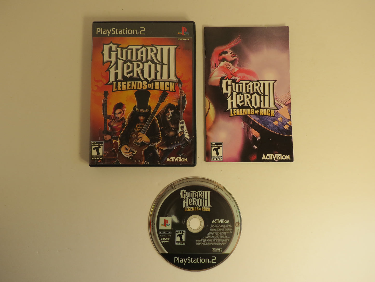 Guitar Hero III Legends of Rock Playstation 2 PS2 Game CIB