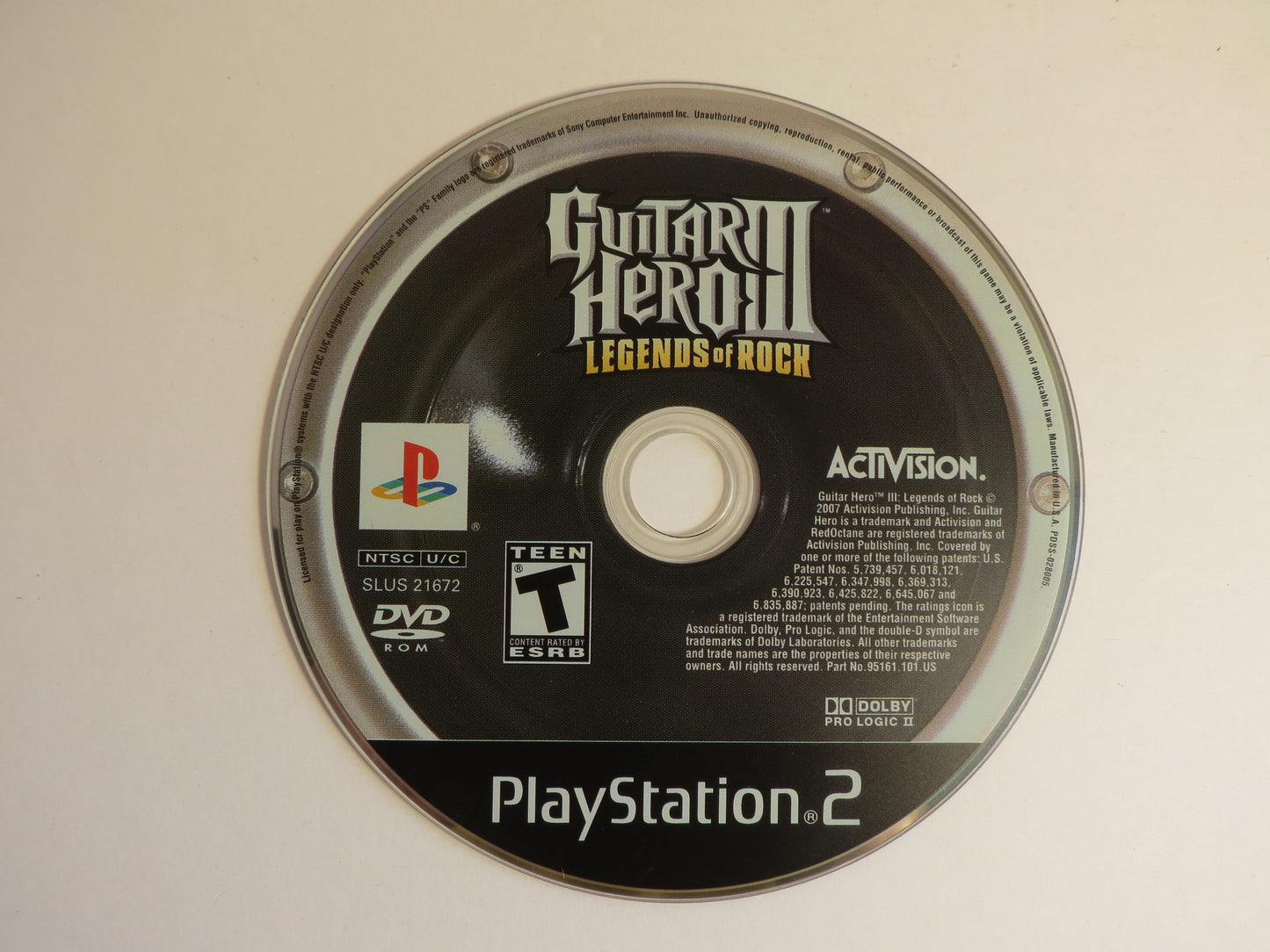 Guitar Hero III Legends of Rock Playstation 2 PS2 Game CIB