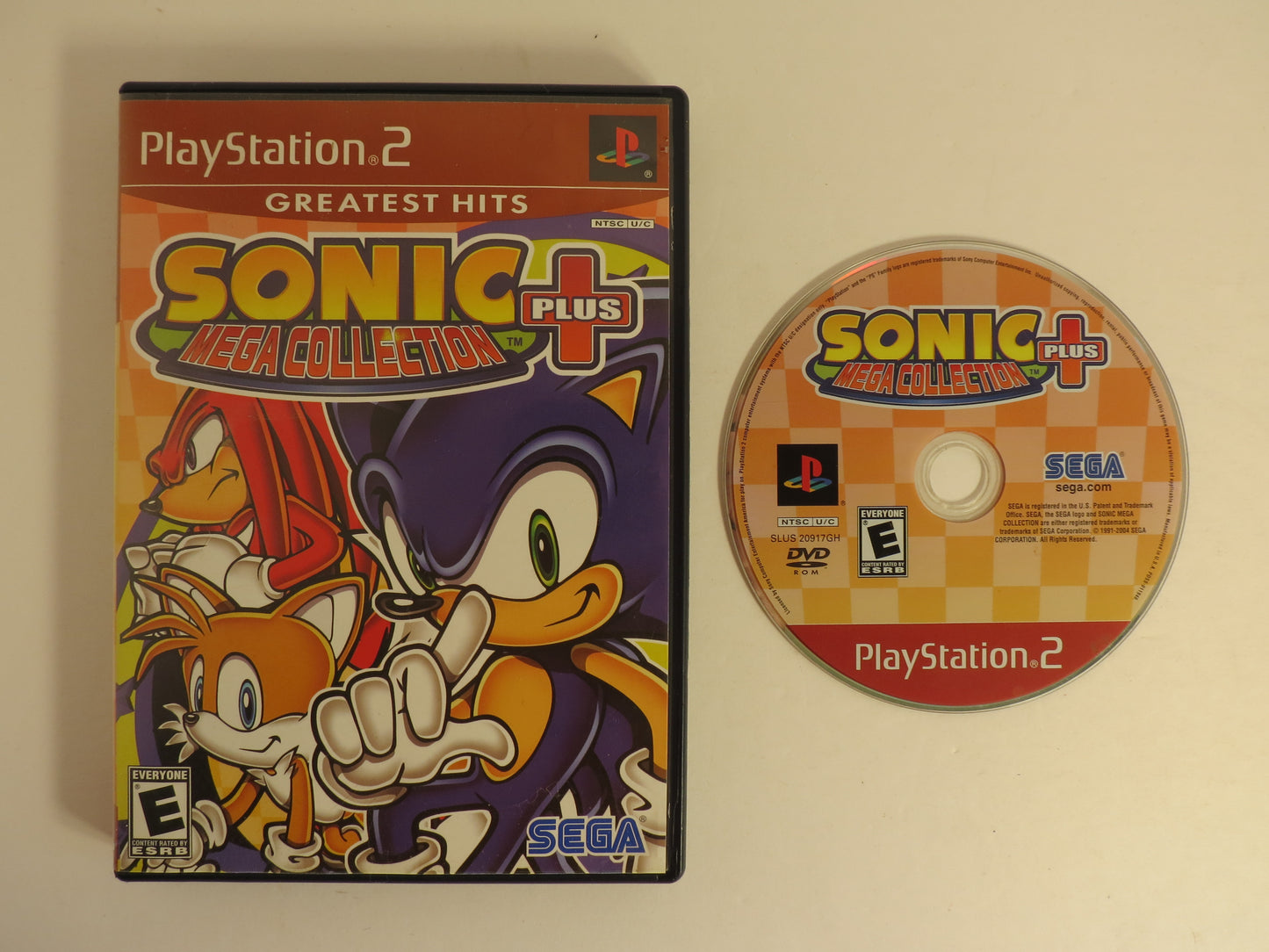 Sonic Mega Collection Plus Greatest Hits Playstation 2 PS2 Game CB