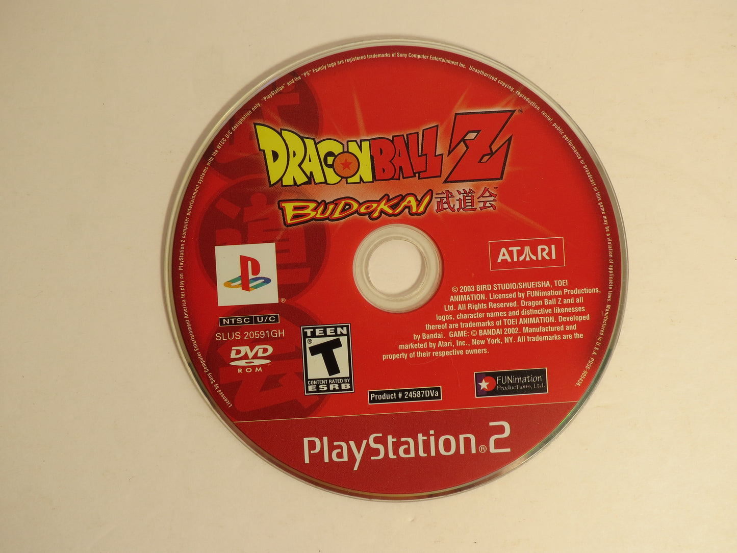 Dragon Ball Z Budokai Greatest Hits Playstation 2 PS2 Game CB