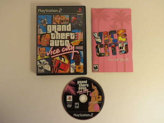 Grand Theft Auto Vice City 1st Print Playstation 2 PS2 Game CIB
