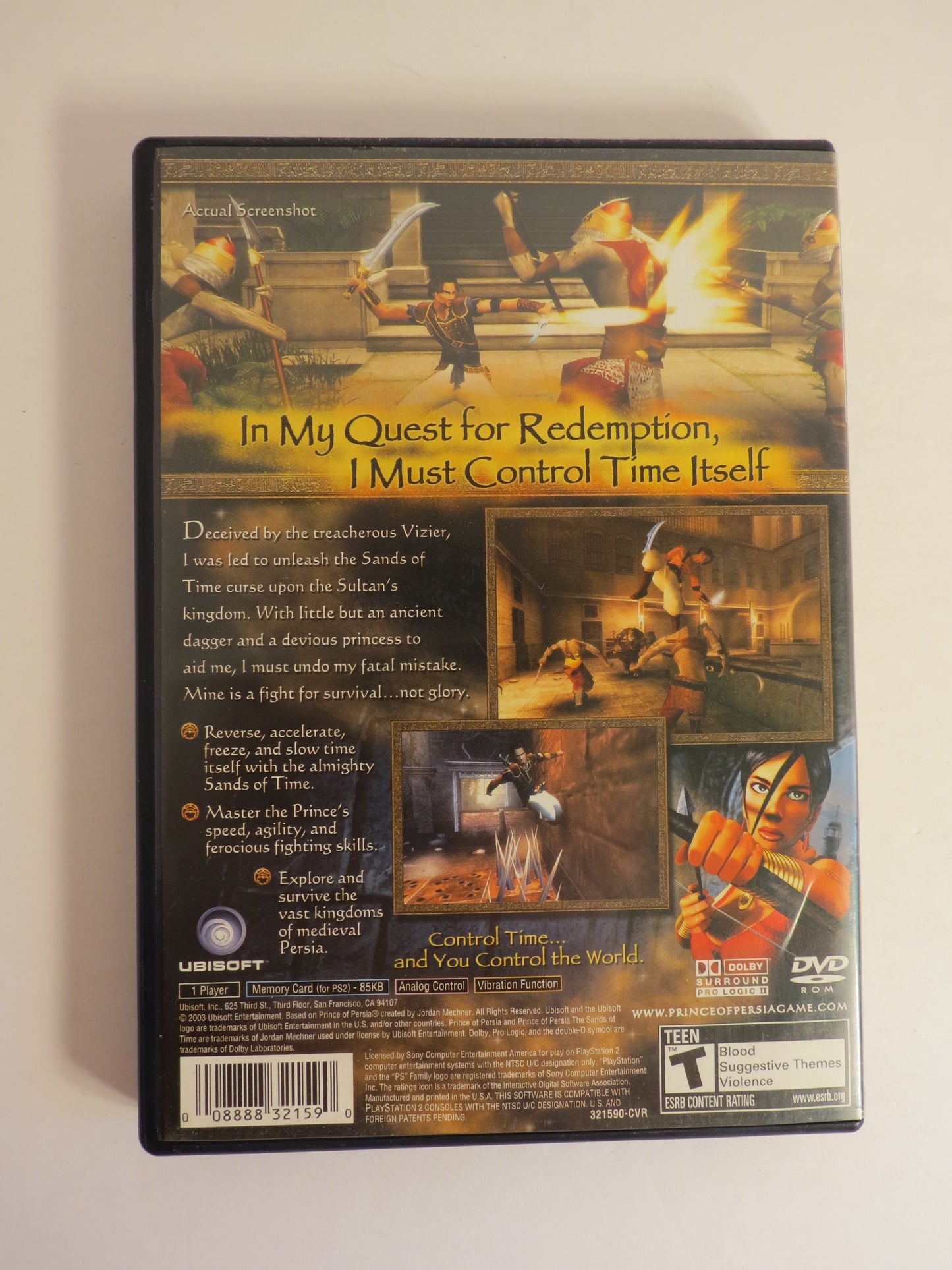 Prince of Persia The Sands of Time Playstation 2 PS2 Game CIB