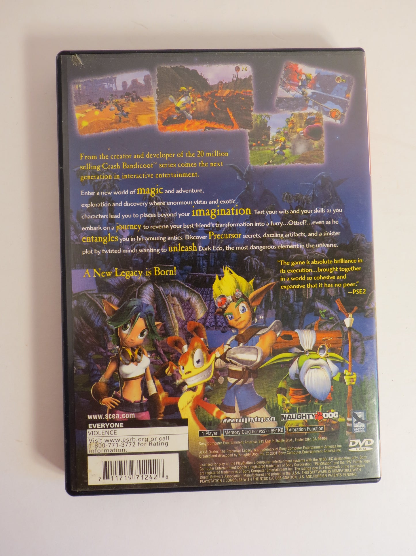 Jak and Daxter Greatest Hits Playstation 2 PS2 Game CIB