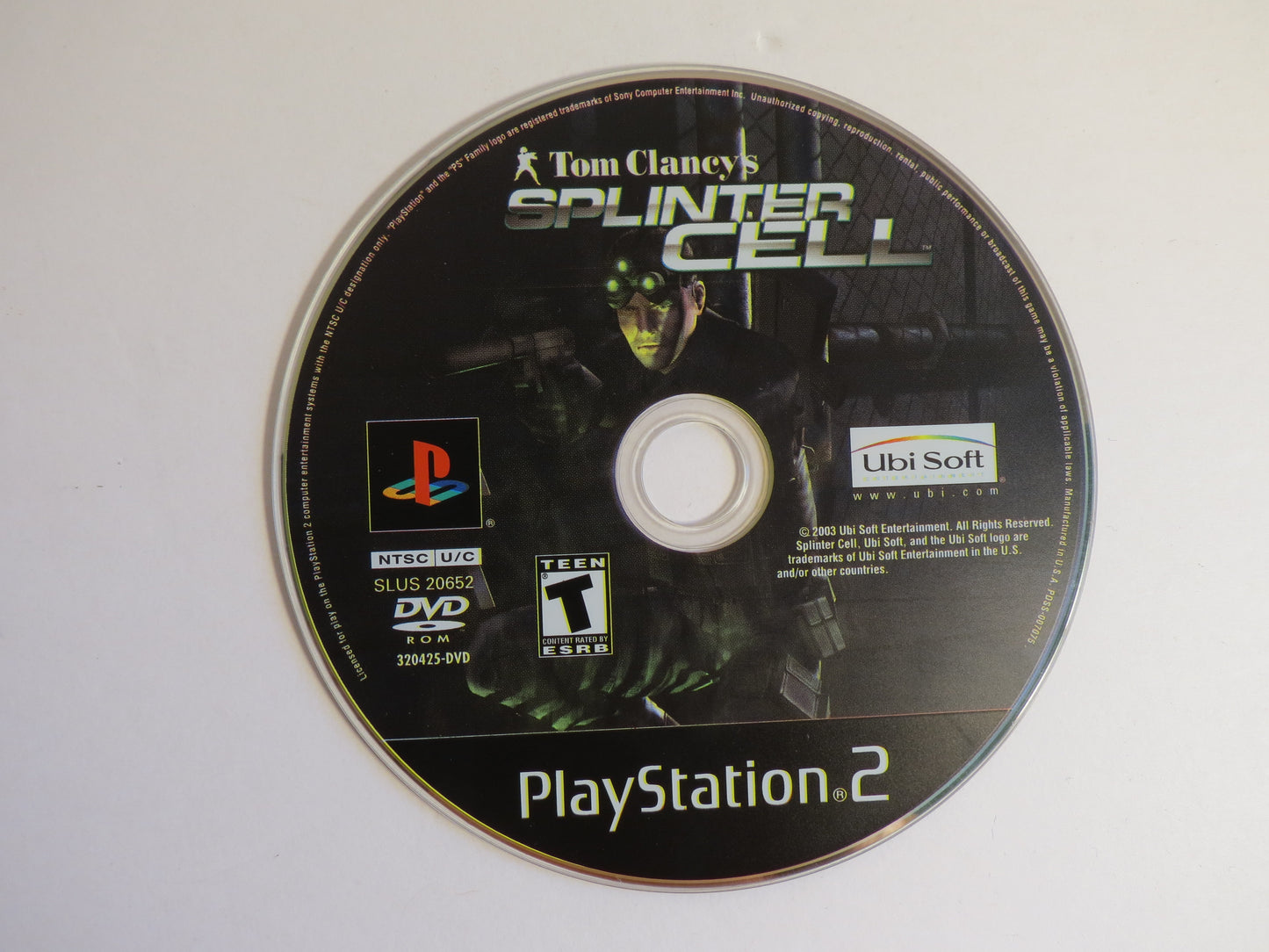 Splinter Cell Playstation 2 PS2 Game CIB