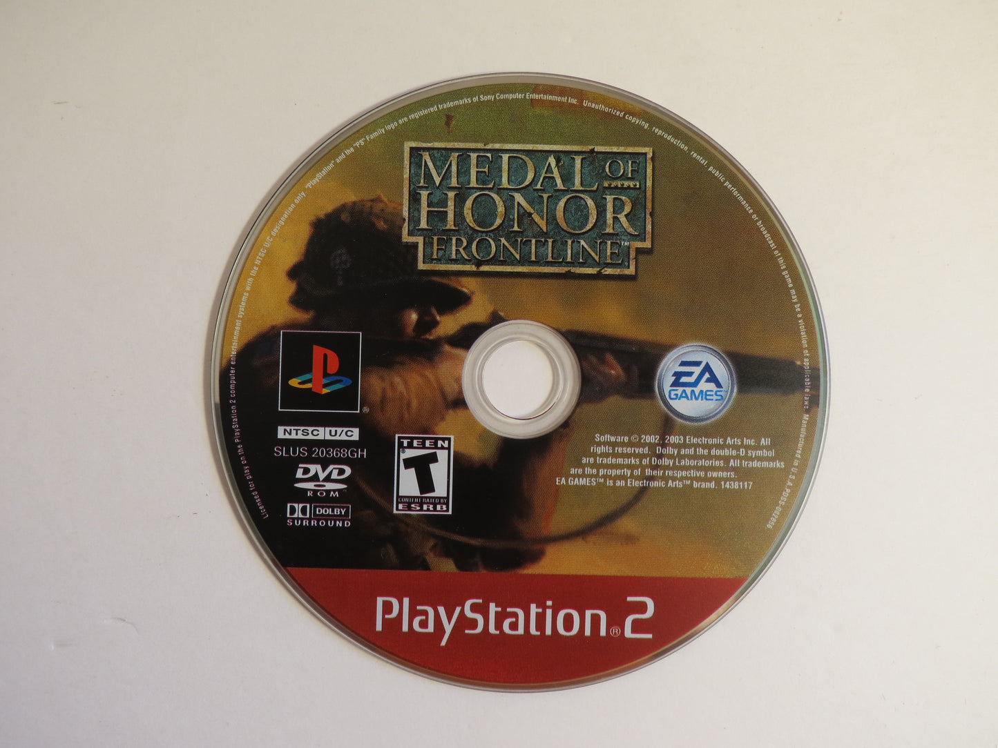 Medal of Honor Frontline Greatest Hits Playstation 2 PS2 Game CIB