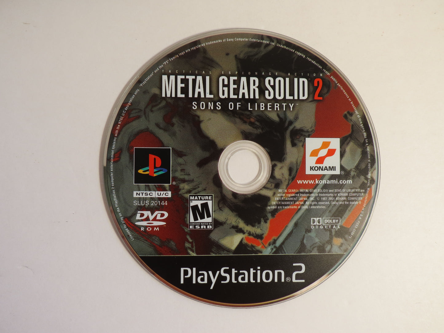 Metal Gear Solid 2 Sons of Liberty Playstation 2 PS2 Game CIB
