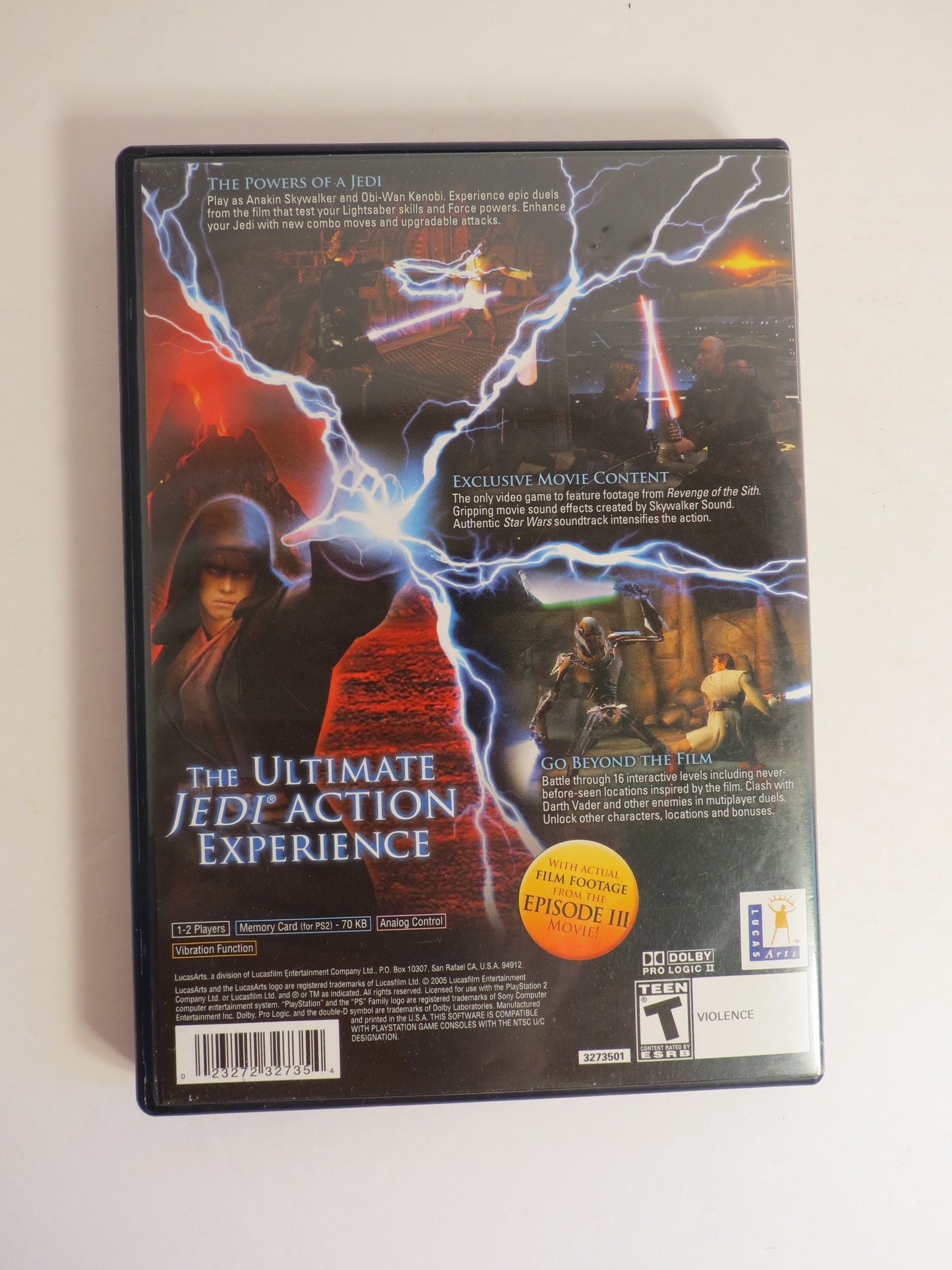 Star Wars Episode III Revenge of the Sith Playstation 2 PS2 Game CIB