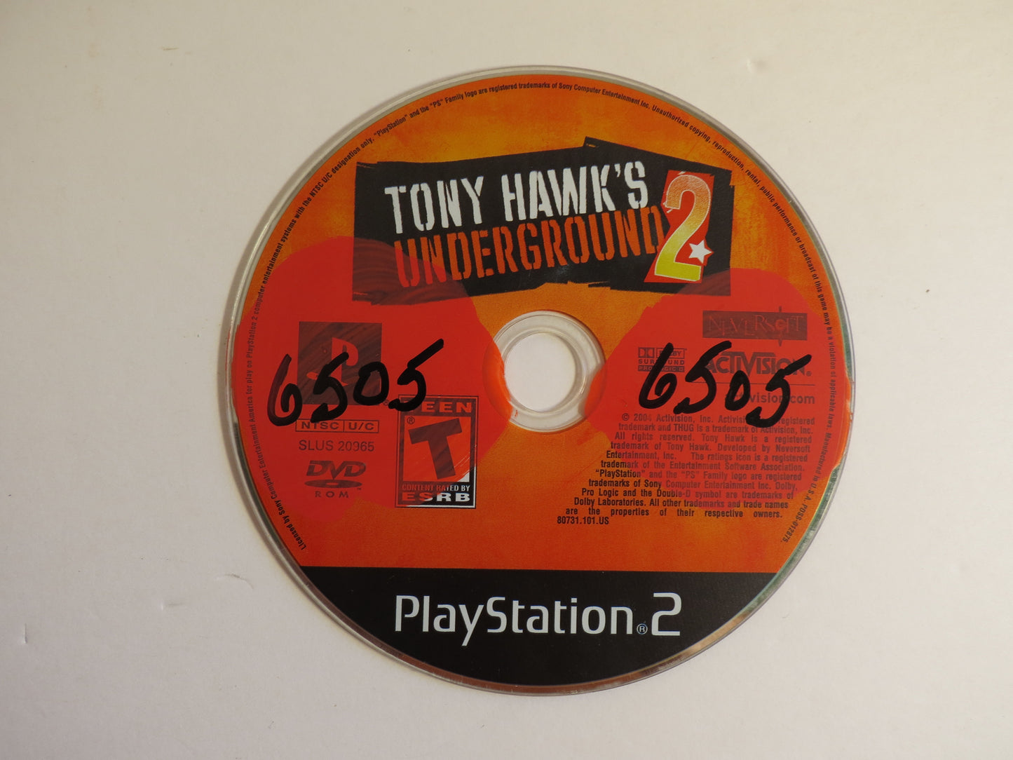 Tony Hawk's Underground 2 Playstation 2 PS2 Game CIB