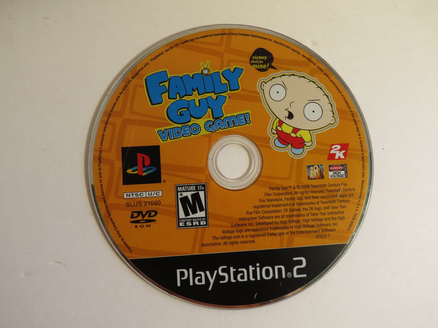 Family Guy Video Game Playstation 2 PS2 Game CIB