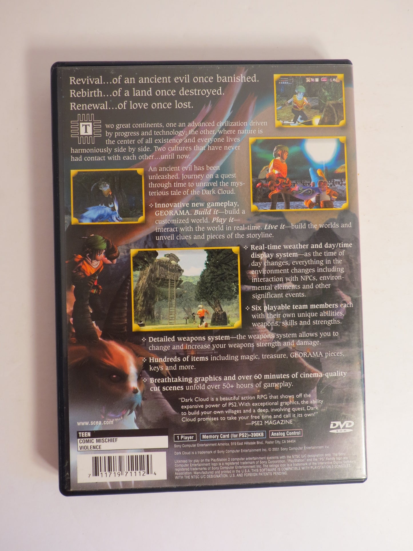 Dark Cloud Greatest Hits Playstation 2 PS2 Game CIB