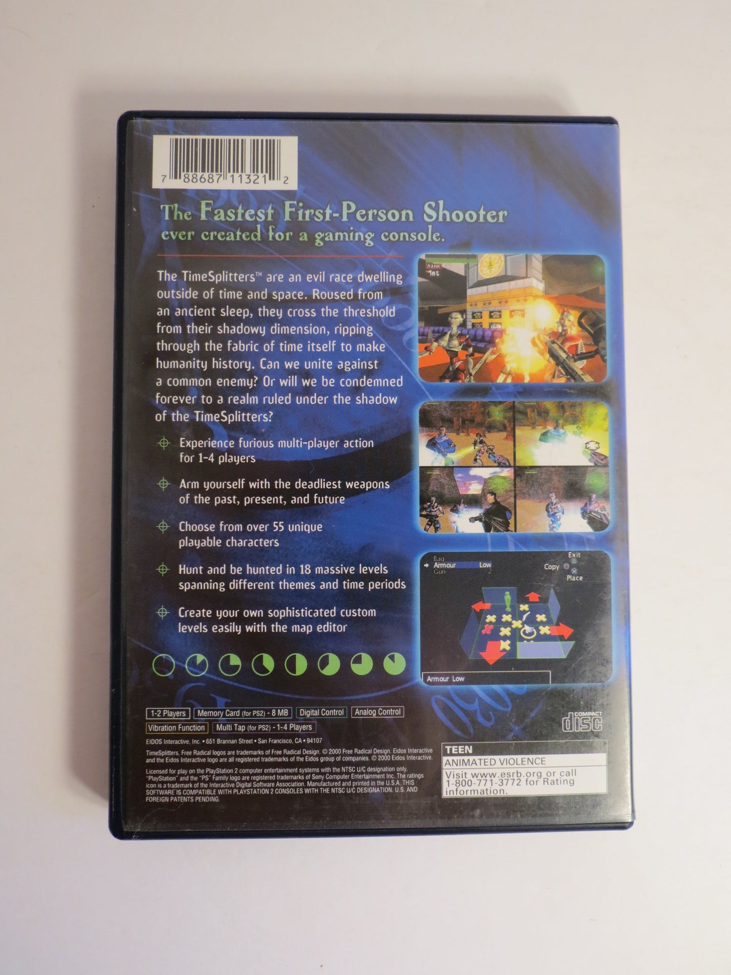 Time Splitters Playstation 2 PS2 Game CIB