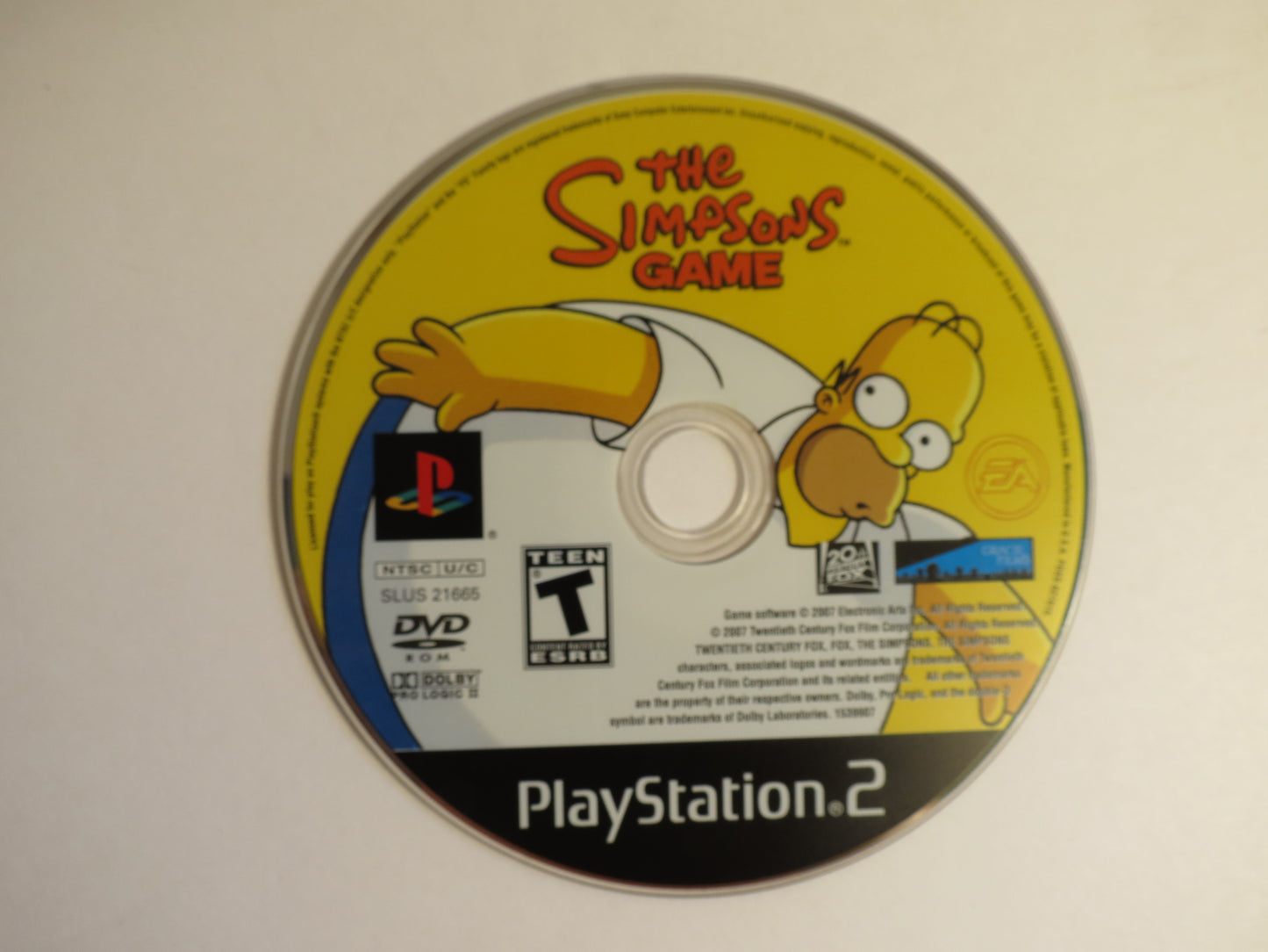 The Simpsons Game Playstation 2 PS2 Game CIB