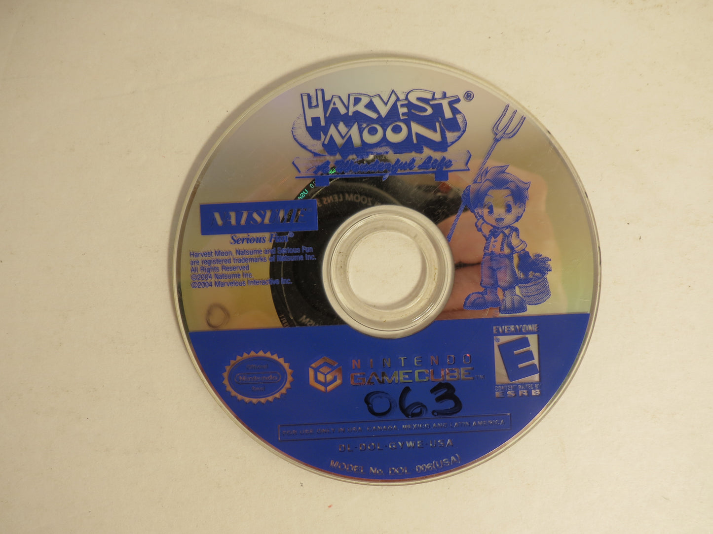 Harvest Moon: A Wonderful Life Nintendo Gamecube Game CB