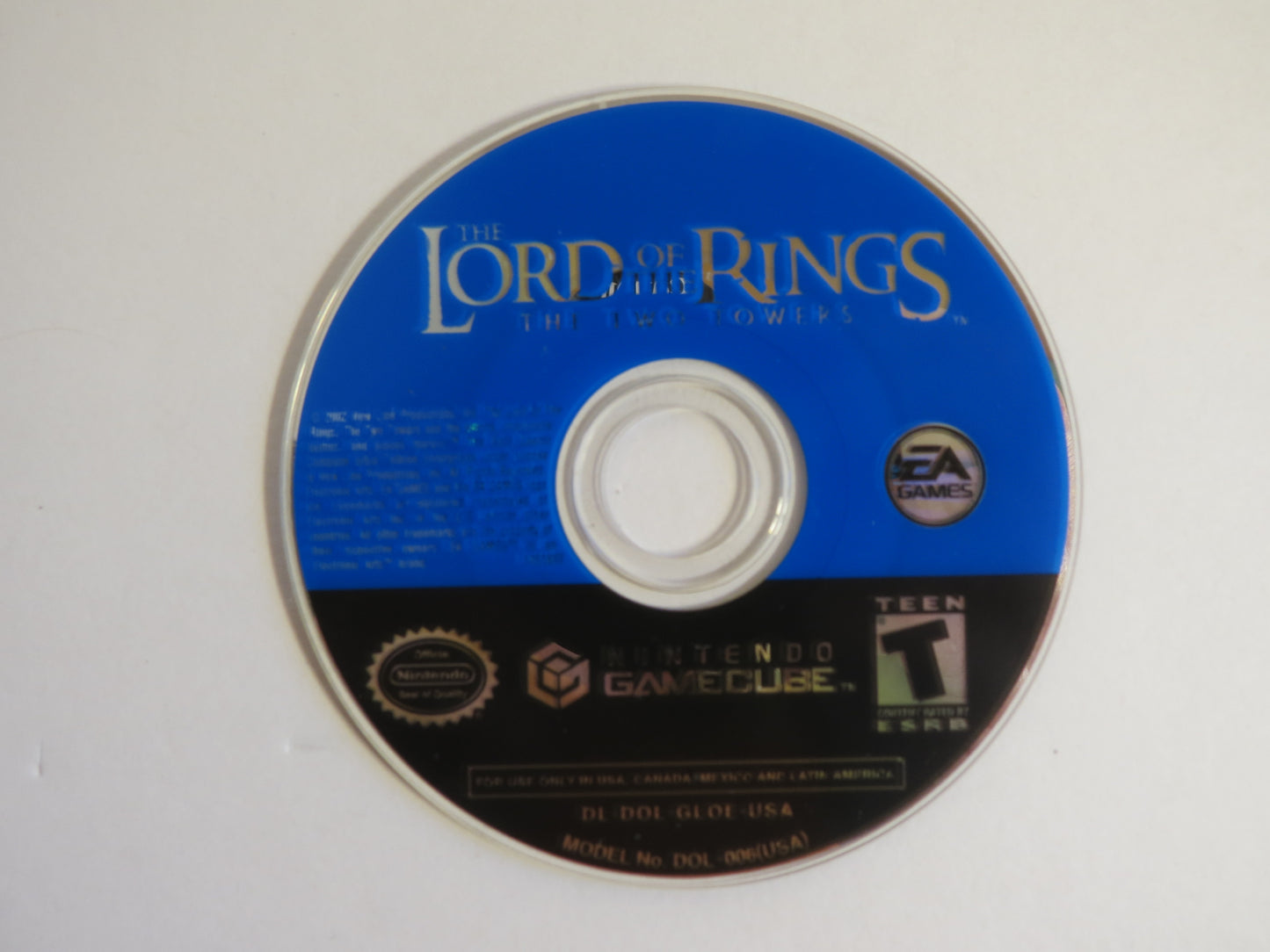 The Lord of the Rings: The Two Towers Player's Choice Nintendo Gamecube Game CIB