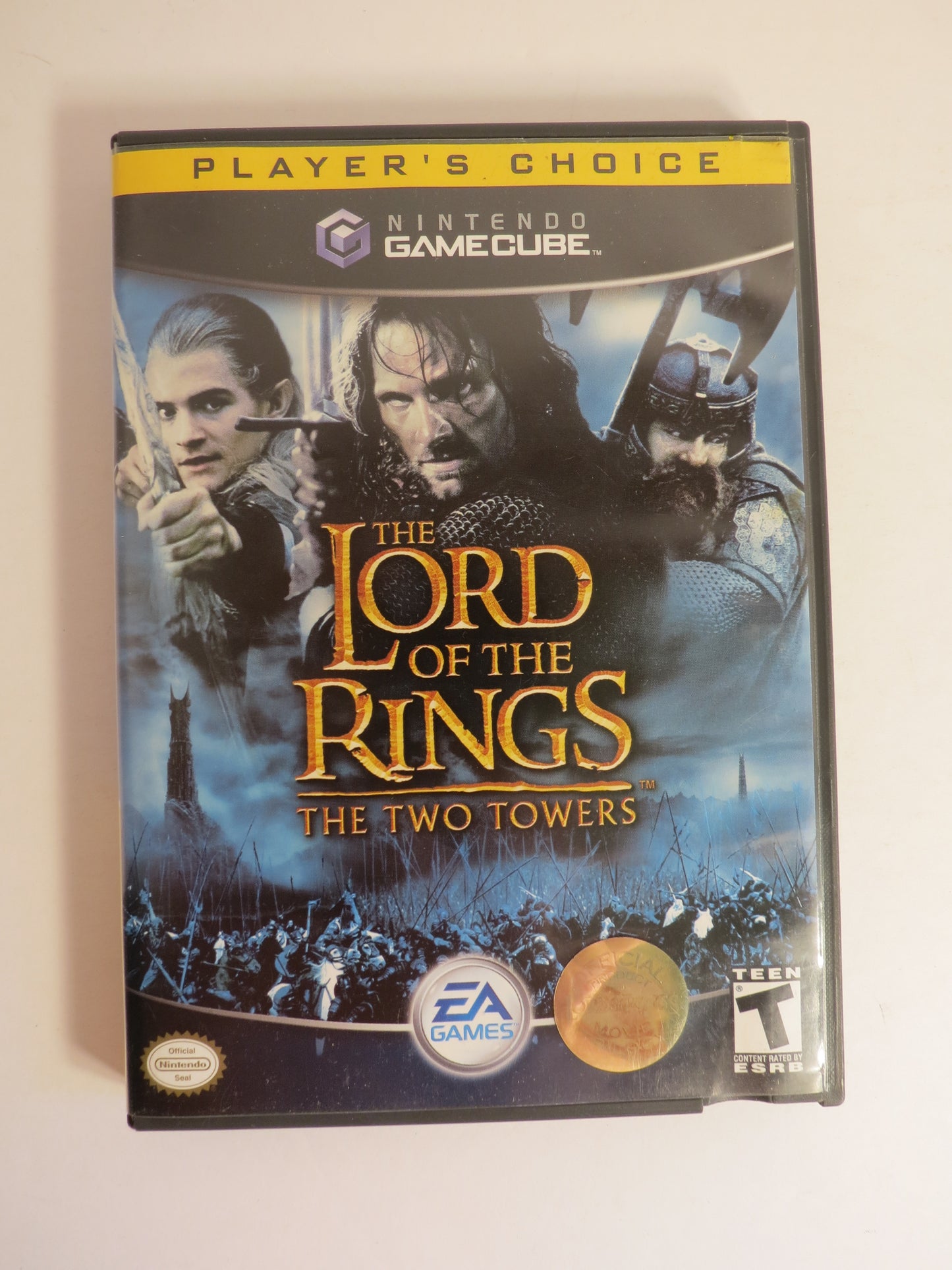 The Lord of the Rings: The Two Towers Player's Choice Nintendo Gamecube Game CIB