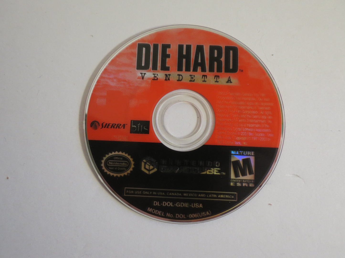 Die Hard Vendetta Nintendo Gamecube Game CIB