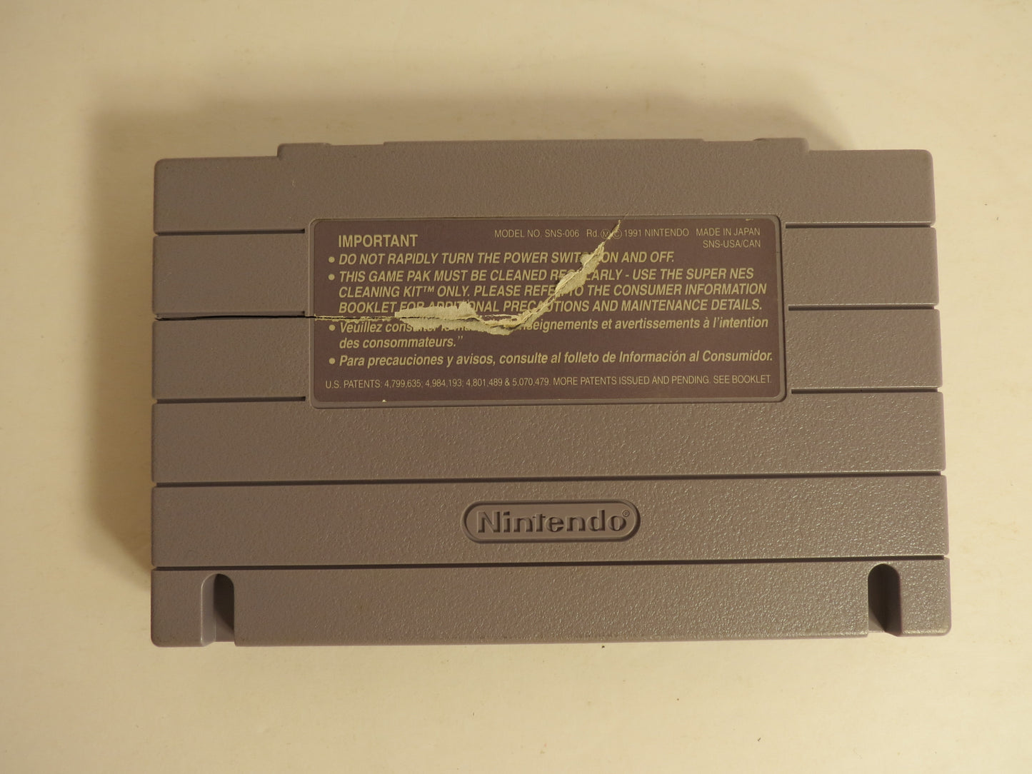 Cal Ripken Jr. Baseball Super Nintendo SNES Game