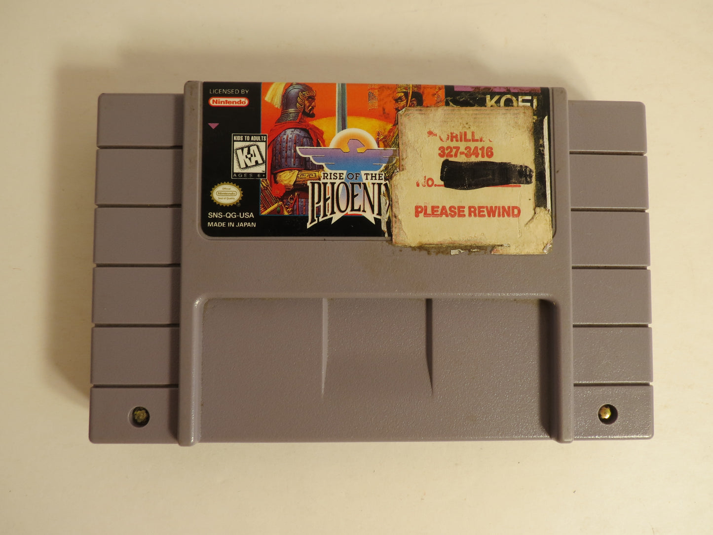 Rise of the Phoenix Super Nintendo SNES Game