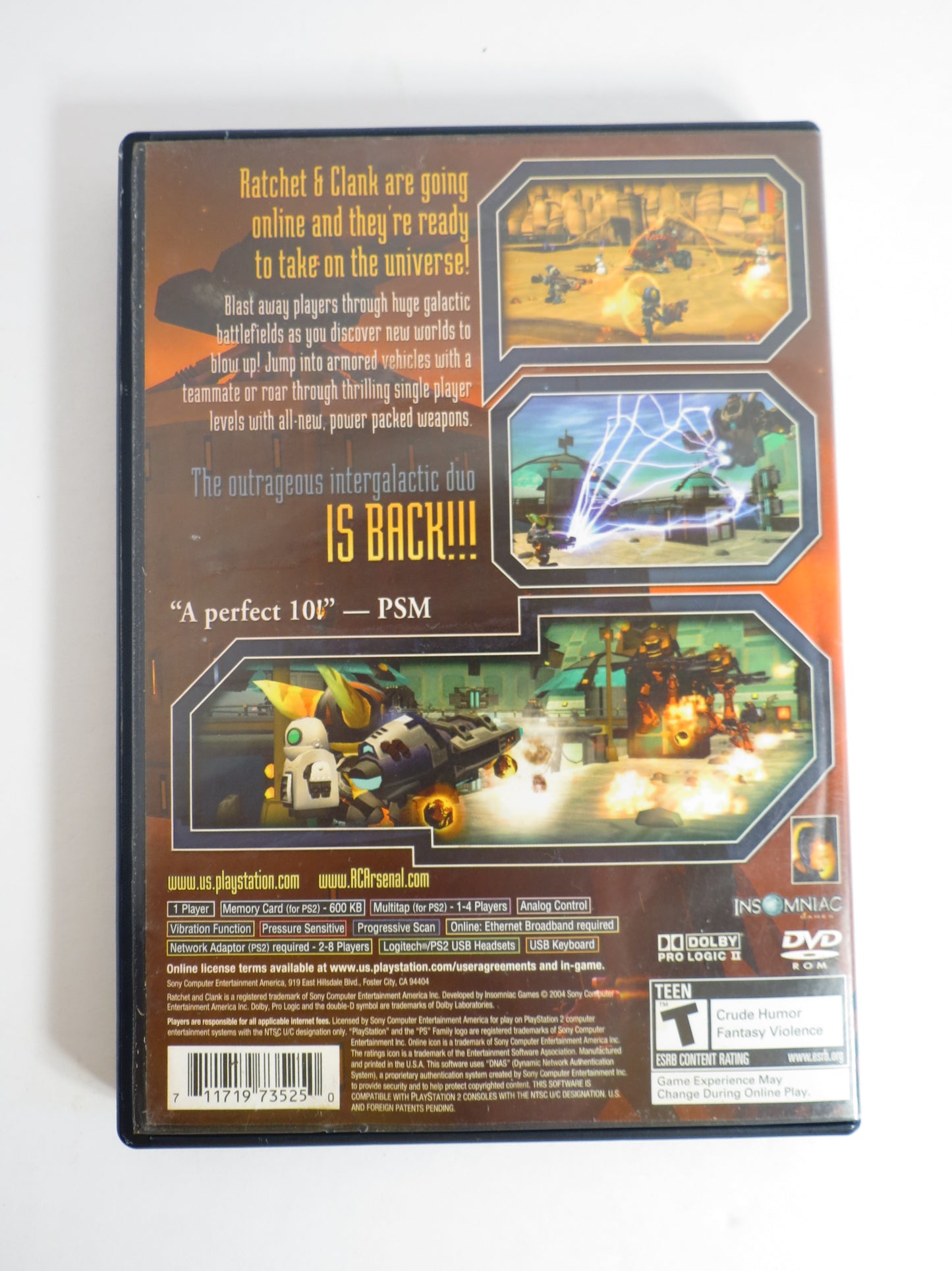 Ratchet & Clank: Up Your Arsenal Playstation 2 PS2 Game CIB