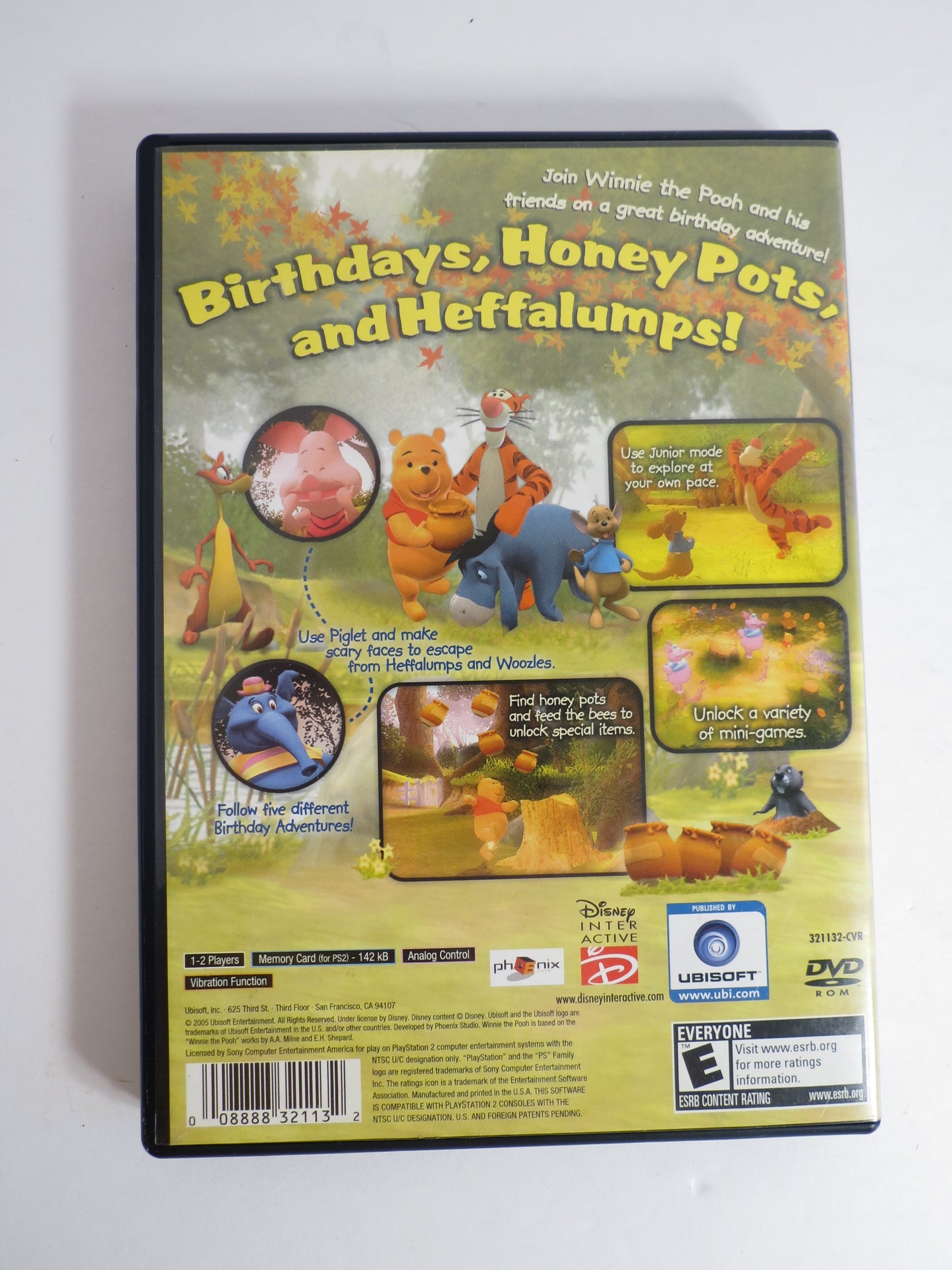 Winnie the Pooh's Rumbly Tumbly Adventure Playstation 2 PS2 Game CIB