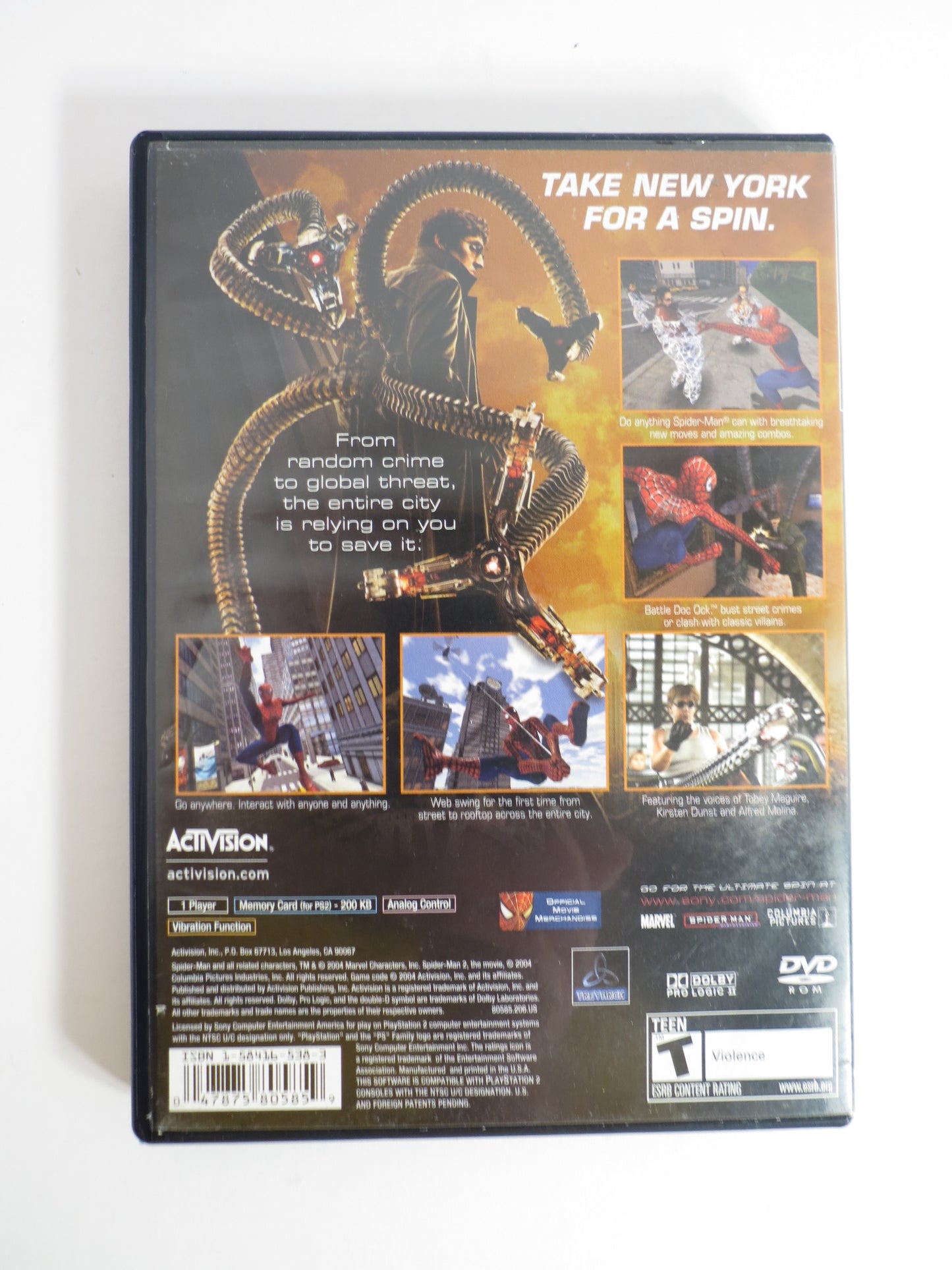 Spider-Man 2 Playstation 2 PS2 Game CIB