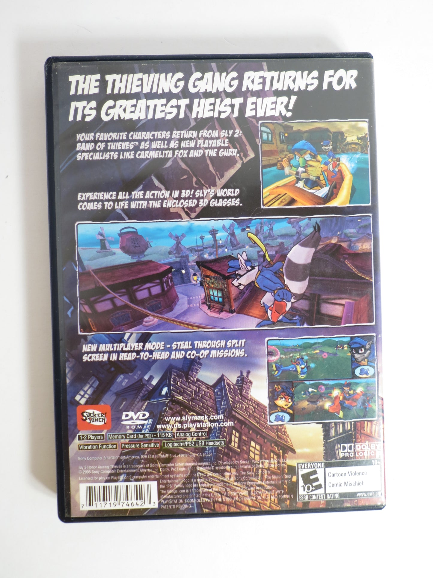 Sly 3 Honor Among Thieves Playstation 2 PS2 Game CB