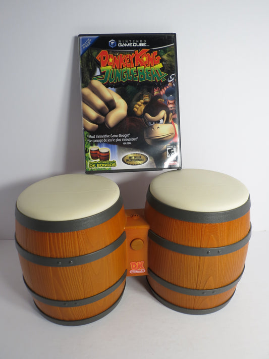 Donkey Kong Jungle Beat & Bongo Controller Nintendo Gamecube Game CIB