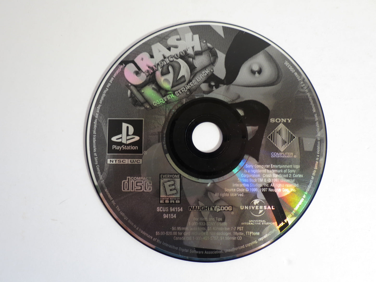 Crash Bandicoot 2: Cortex Strikes Back Greatest Hits Playstation 1 PS1 Game CIB