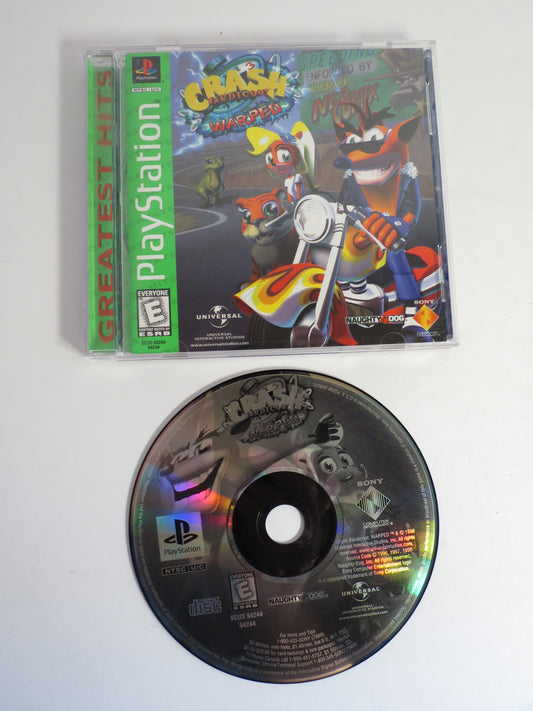 Crash Bandicoot: Warped Greatest Hits Playstation 1 PS1 Game CIB