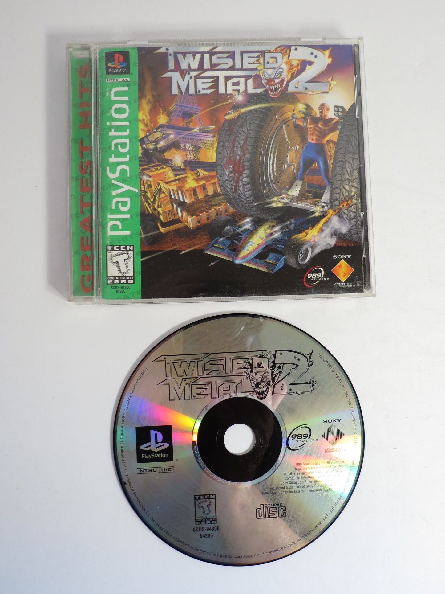 Twisted Metal 2 Greatest Hits Playstation 1 PS1 Game CIB