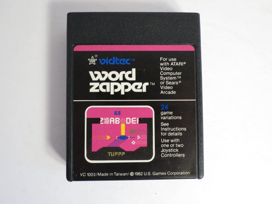 Word Zapper Vidtec Atari 2600 Game