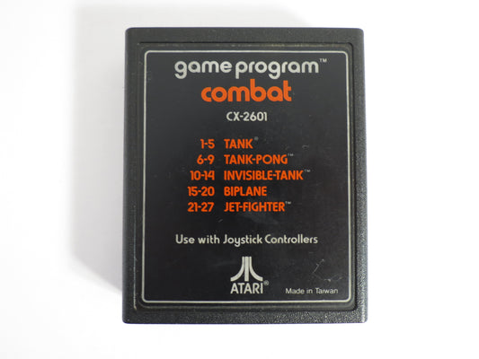 Combat Text Label Atari 2600 Game
