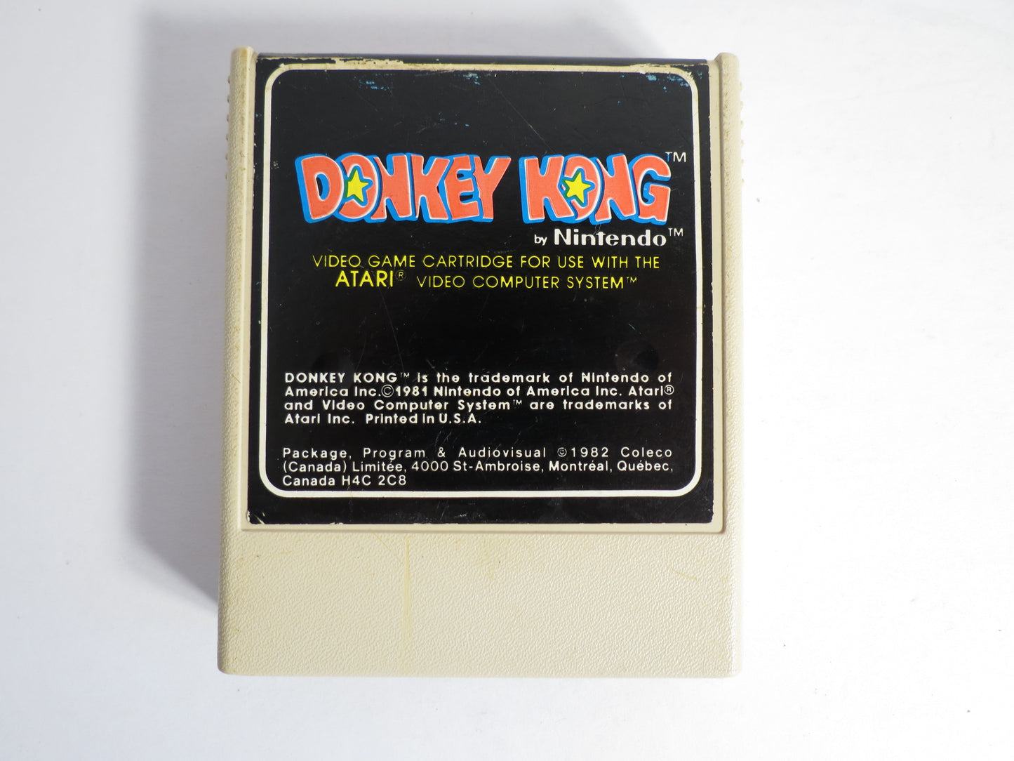 Donkey Kong Coleco Atari 2600 Game